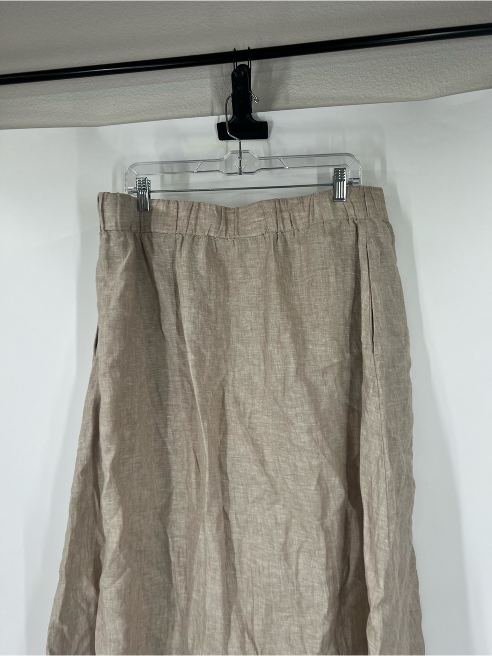Quince 100% European Linen Maxi Skirt in Flax - Picture 7 of 9